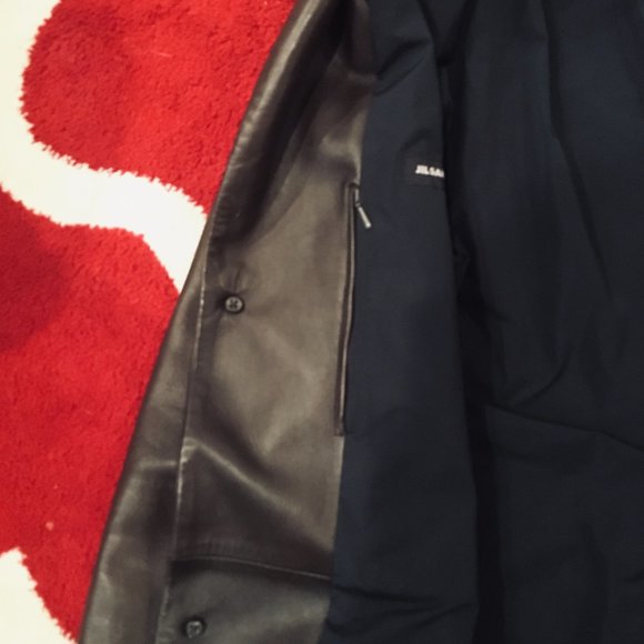 JIL SANDERS MENS LEATHER COAT - Picture 4 of 7